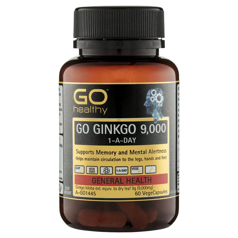 GO Healthy Ginkgo 9000+ hộp 60 viên (loại mạnh)