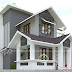 4 bedroom modern home front and side elevation