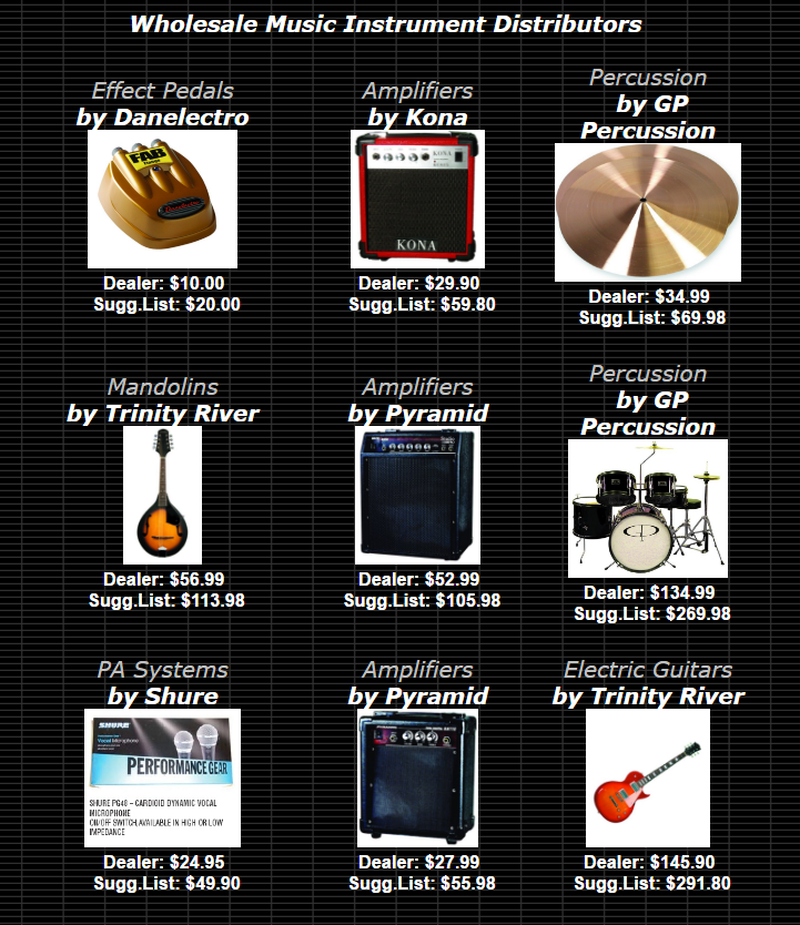 Wholesale Music Instrument Distributors in the USA