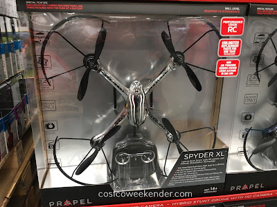 Take control and fly in the air with the Propel Spyder XL Hybrid Stunt Drone with HD Camera