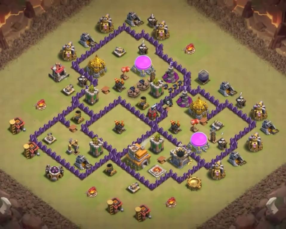 New best town hall 9 th9 trophy base with bomb tower clash of. 