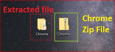 Extract Downloaded Google Chrome File