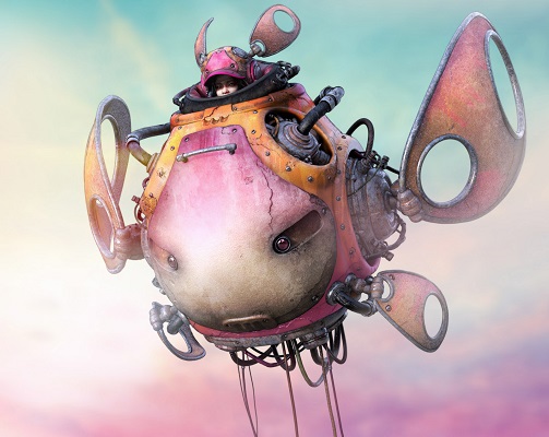 "OYOH's buggy" - OOMOU characters by Andy Lee | imagenes chidas de arte digital, personajes de novela grafica, comic y kawaii | fantasia futurista