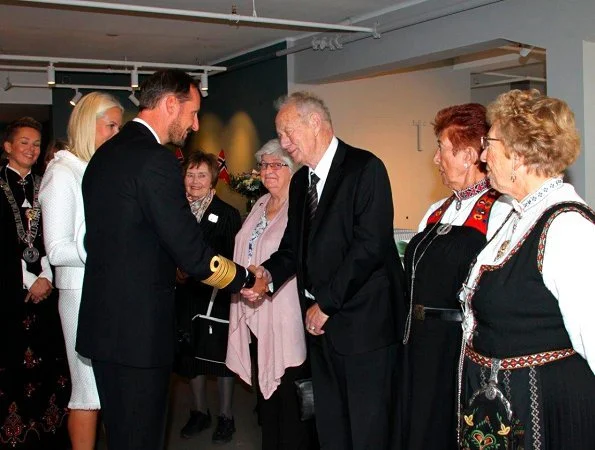 Crown Prince Haakon and Crown Princess Mette-Marit attended the official opening of Måløy Raid Center