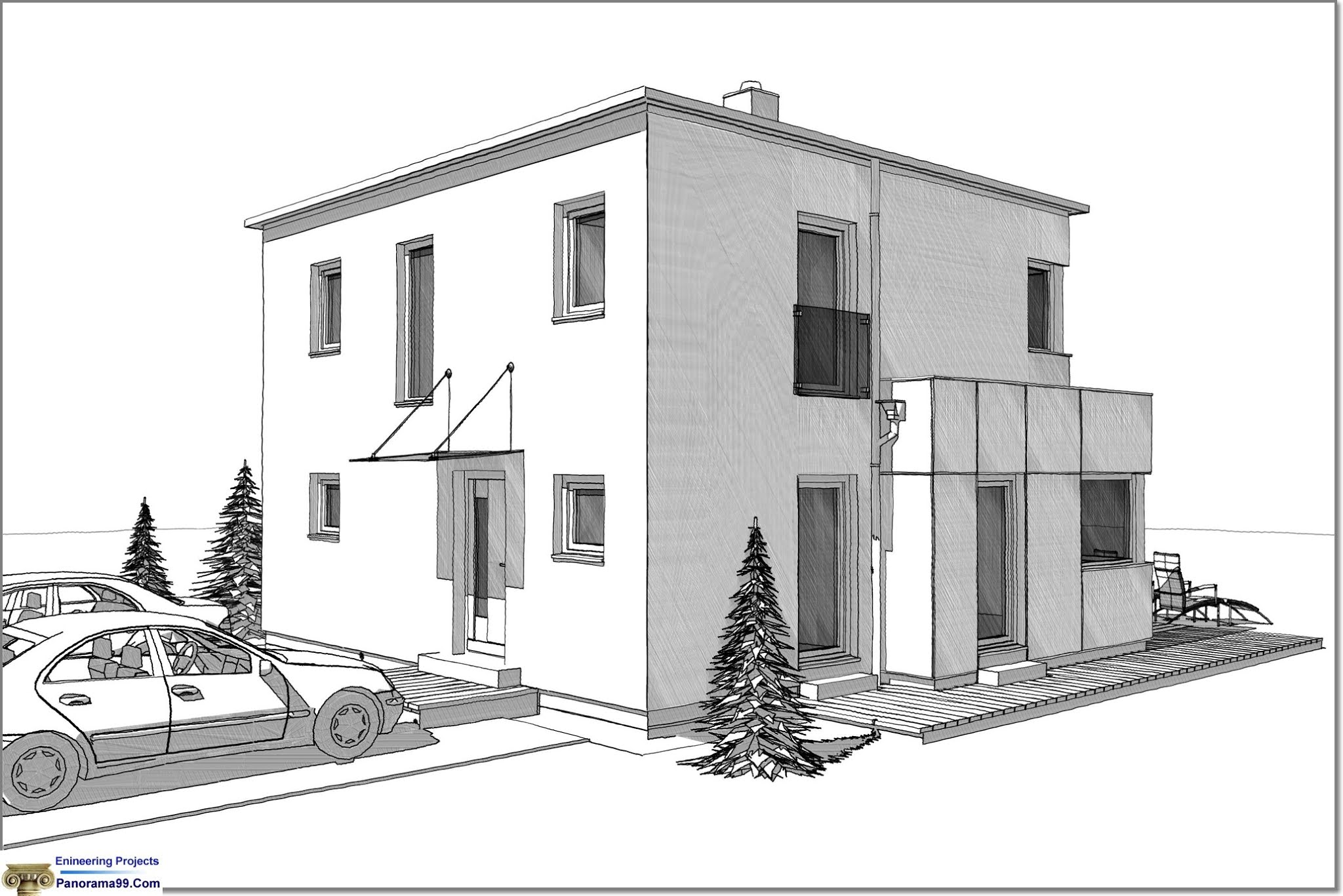 30X50 Duplex Floor Plan DWG PDF