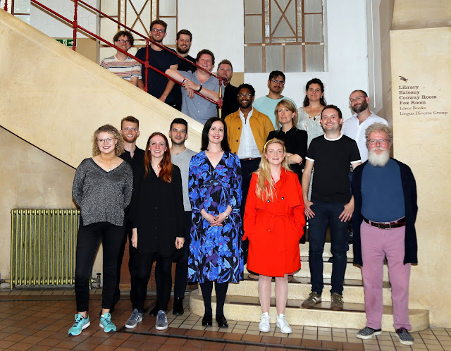 Robert Hugill, Joanna Wyld, William Vann and the entire cast of The Gardeners at Conway Hall on 18 June 2019