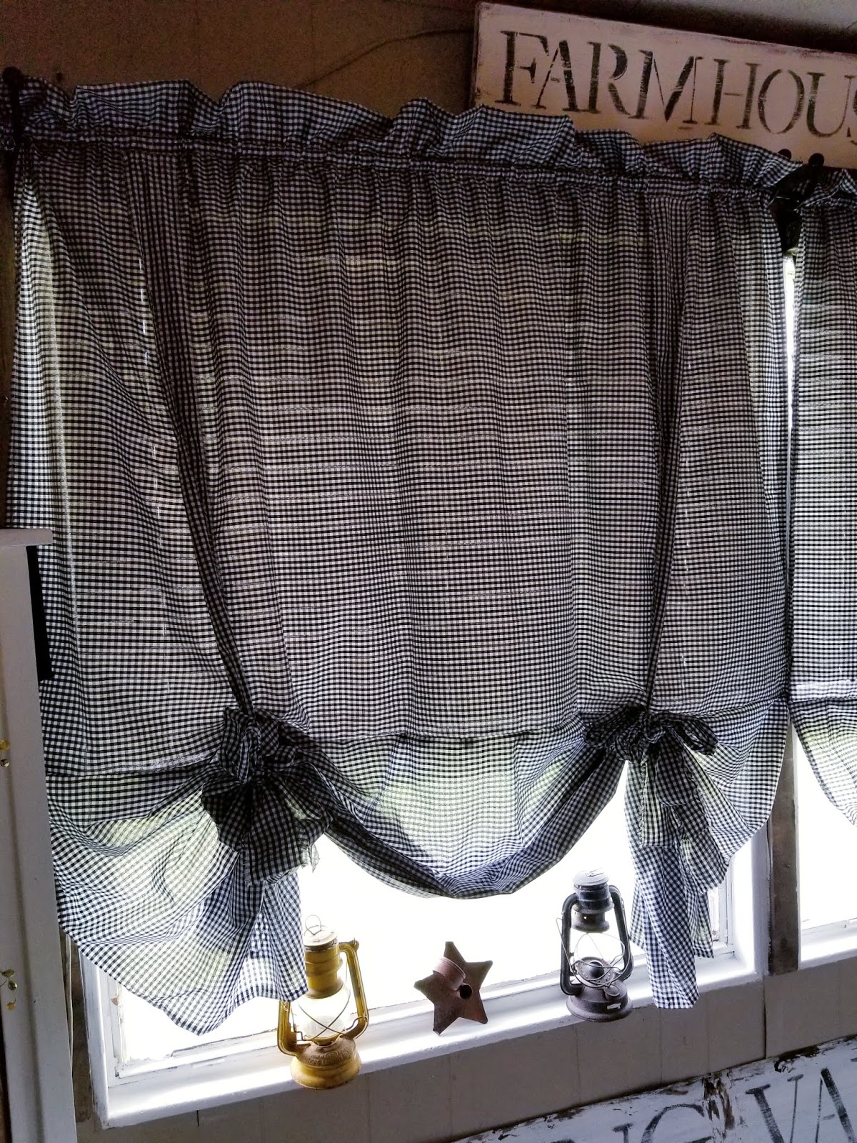 Sweet Tea N Salty Air Easy Tie Up Curtains For To Make In An