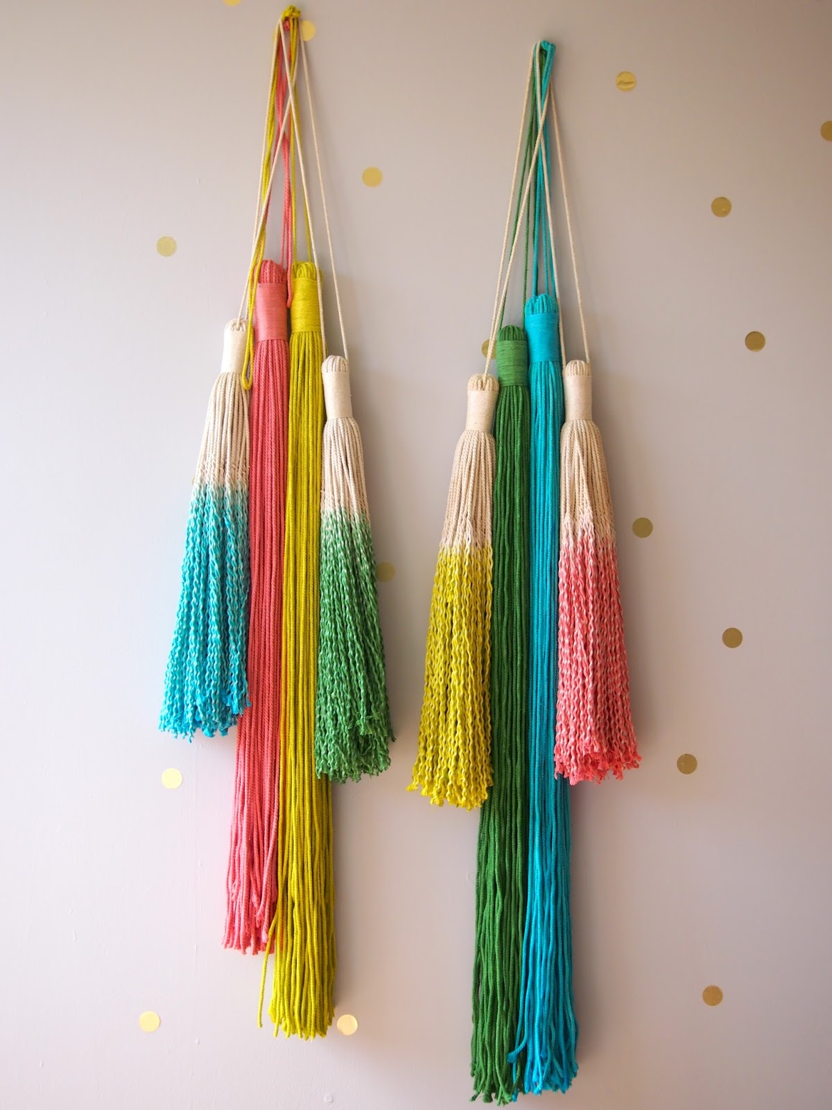 ouch flower How to Dip Dye your Macrame and Tassels, sucessfully!