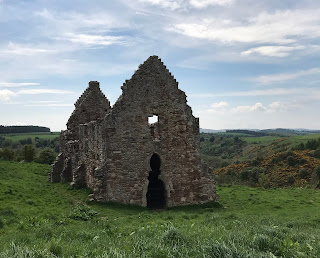 The stable block is a very ornate building that stands near to Crichton Castle, Midlothian.  Photo by Kevin Nosferatu for the Skulferatu Project.