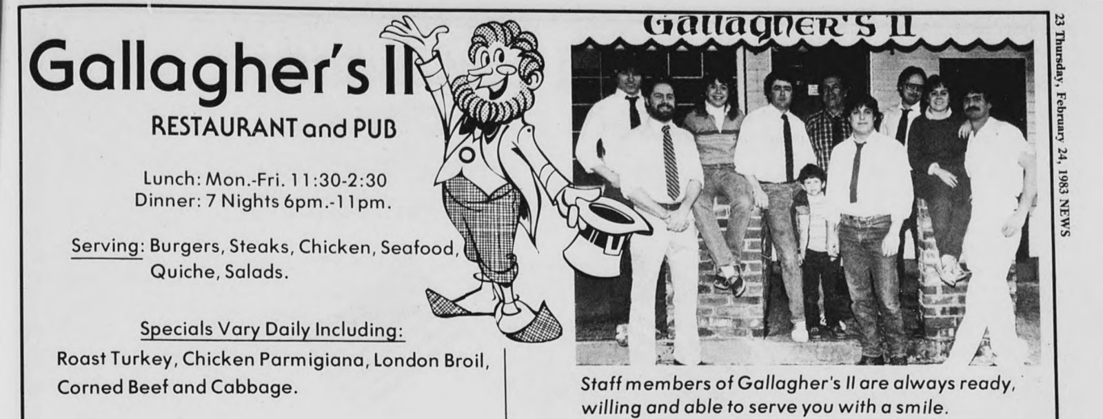 EverythingCroton A LOOK BACK AT GALLAGHER'S II AND MIKE'S COUNTRY