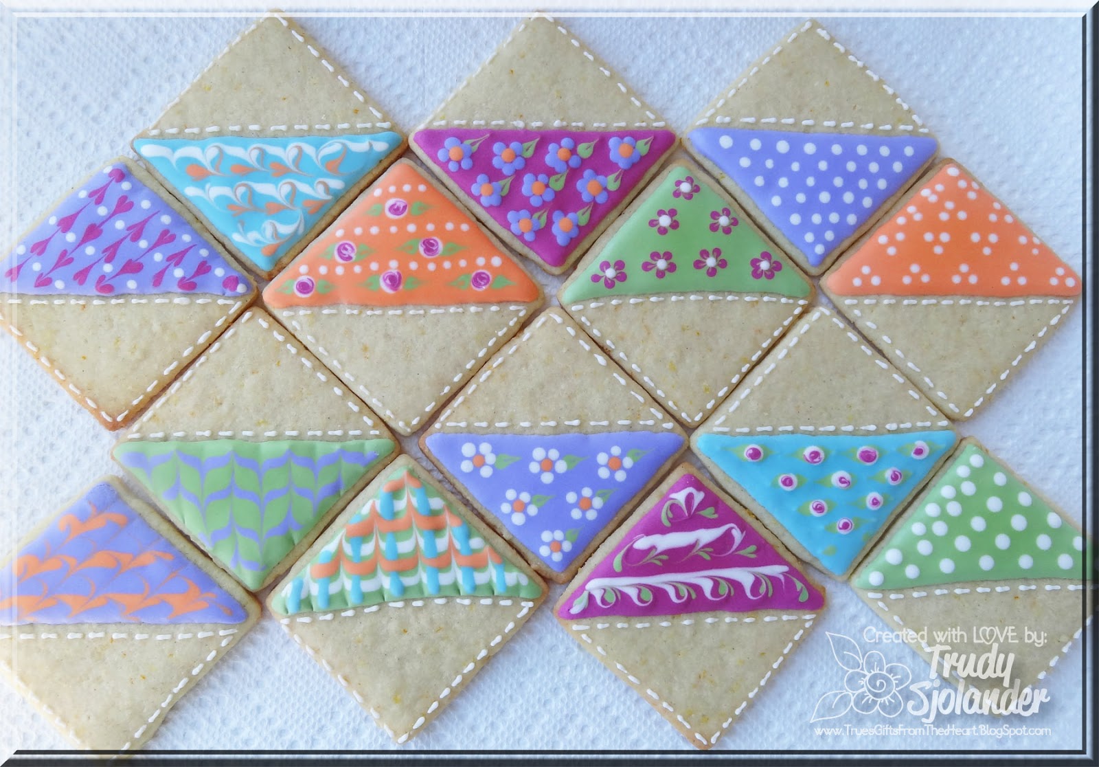 True's Gift's From the Heart Quilt Block Cookies and Spiced Orange Sugar Cookie Recipe!
