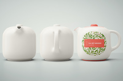 Download Free Tea Set Mockup PSD Mockups.