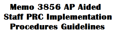 Memo 3856 AP Aided Staff PRC Implementation Procedures Guidelines