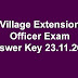 Kerala PSC VEO Exam Answer Key Alappuzha, Thrissur, Kottayam 23.11.2019