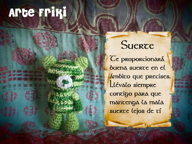 osito de la suerte amigurumi crochet ganchillo mini bear lucky