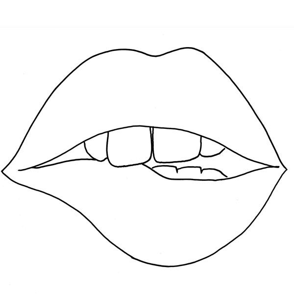 10 Free Printable Lips Coloring Pages