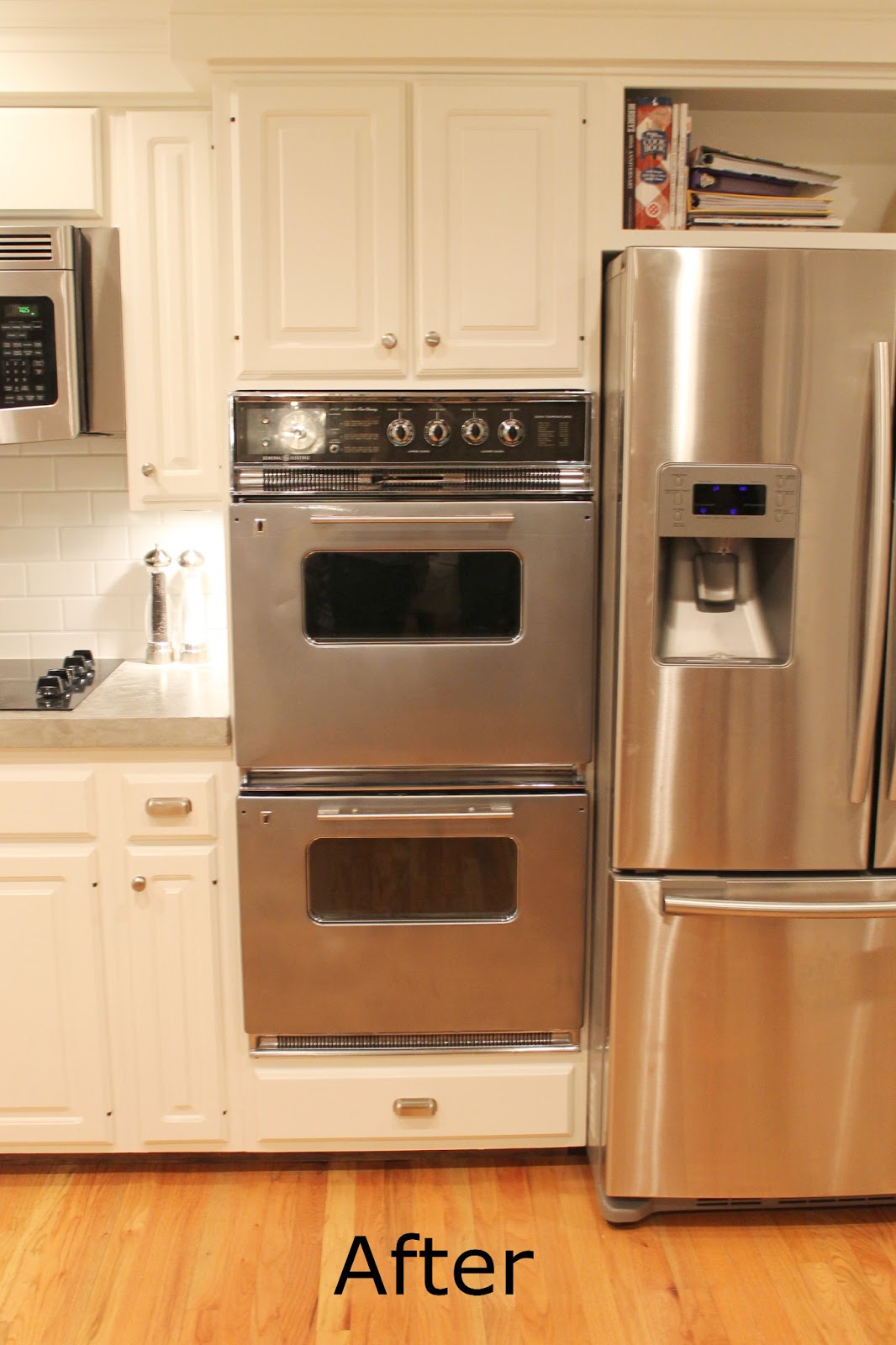 daly designs Before & After 70's Double Ovens Spraypainted