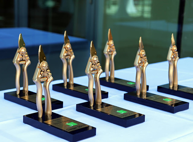 Die Goldenen Rebscheren für die Gewinner des Internationalen Preis des Silvaner Forums 2019.