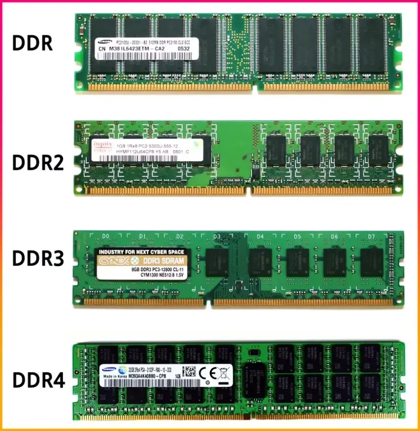 الفرق بين الرامات DDR1 - DDR2 - DDR3