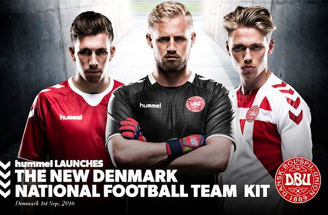 デンマーク代表 2016-17 ユニフォーム-ホーム-アウェイ-GK