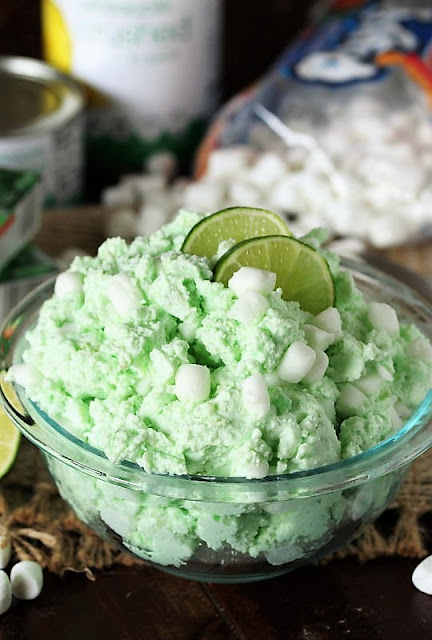 Lime Fluff by The Kitchen is My Playground - WEEKEND POTLUCK 441