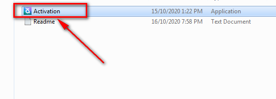 Mở chạy file Activation Mở chạy file Activation