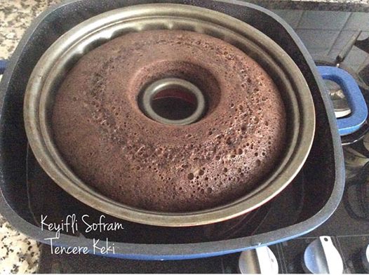 KEYİFLİ SOFRAM KAKAOLU TENCERE KEKİ TARİFİ