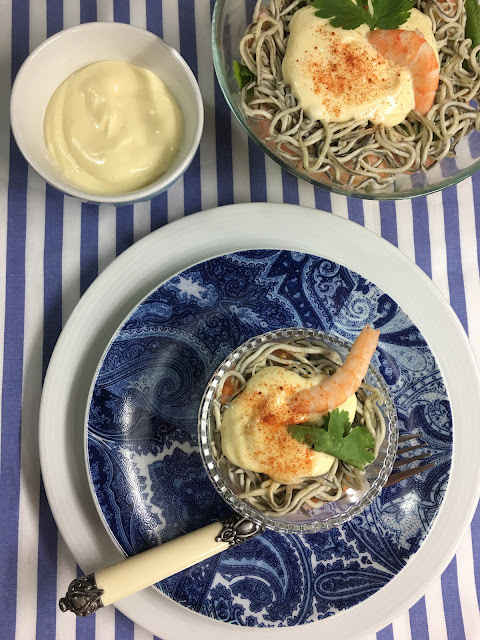 Ensaladilla Con Langostinos, Gulas Y Mayonesa Casera