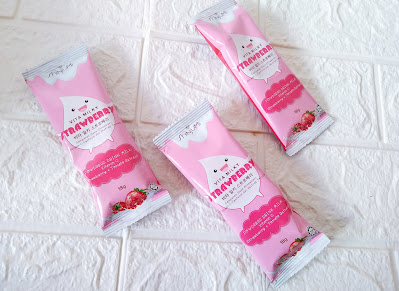 kemasan sachet vita milky strawberry 1 box isi 15 sachet