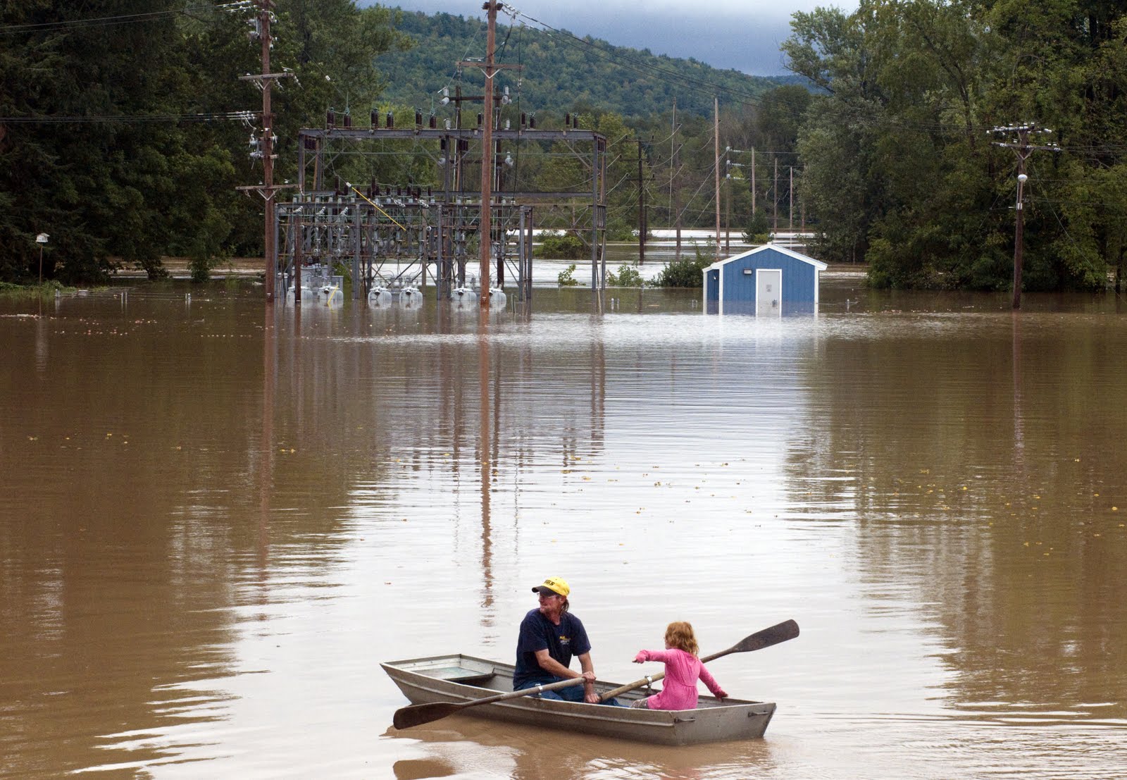 Robert Dann Photography 2011 Flooding of Susquehanna River, Bainbridge, NY