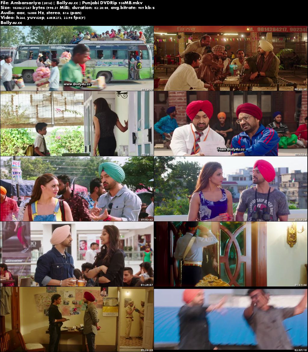 Ambarsariya 2016 DVDRip 950MB Punjabi x264 Download