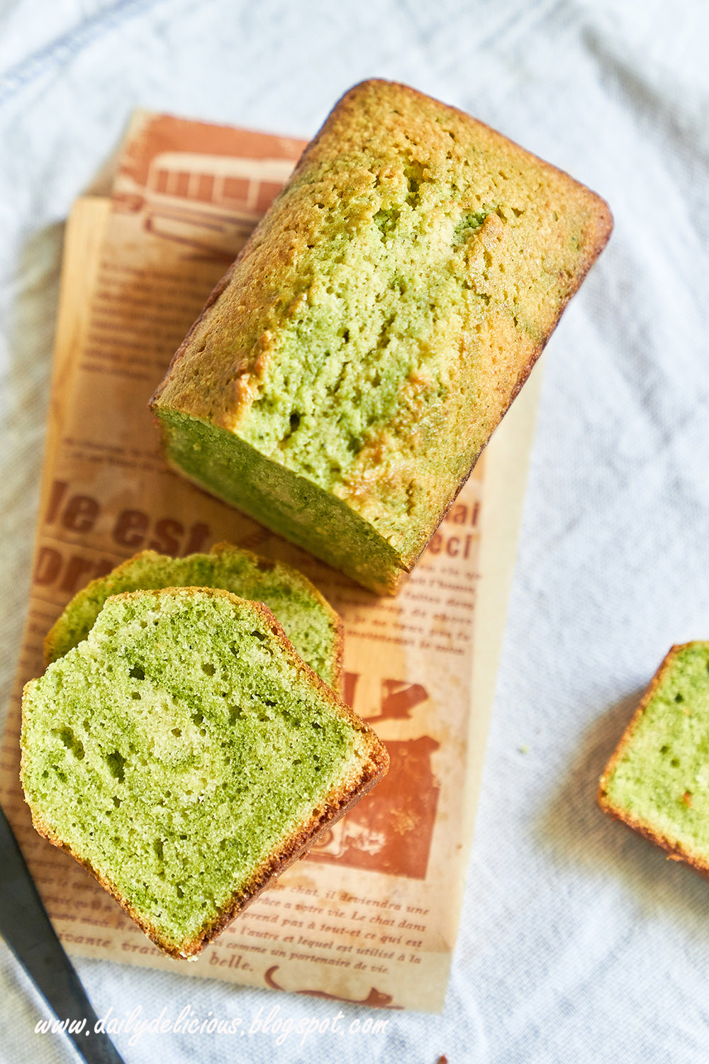 dailydelicious Green tea White chocolate cake