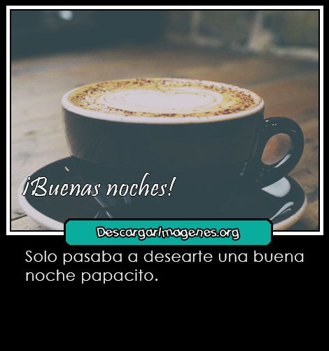 Mensajes de buenas noches papacito.