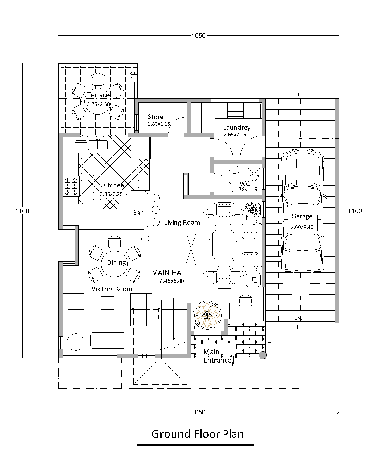 V581 Duplex Villa 3 Bedroom, Huge Living Dining Visitors Hall with