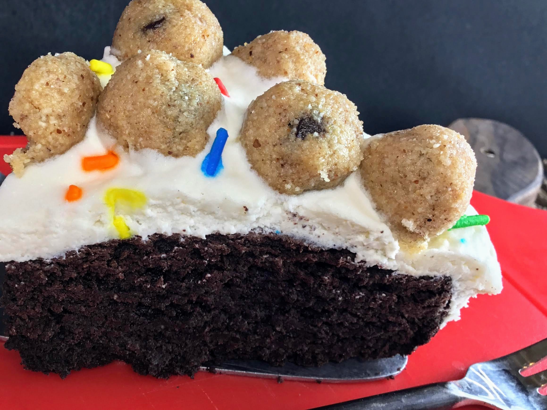 Food Fitness by Paige Cookie Dough Brownie Cake