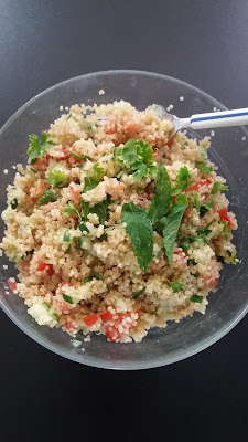 Taboulé de quinoa aux légumes;délicieux,très digeste recette végétarienne!