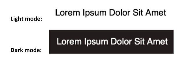 light mode vs dark mode email appearance color scheme