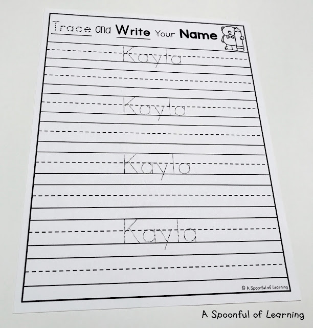 Name Activities - Trace and Write Names 1