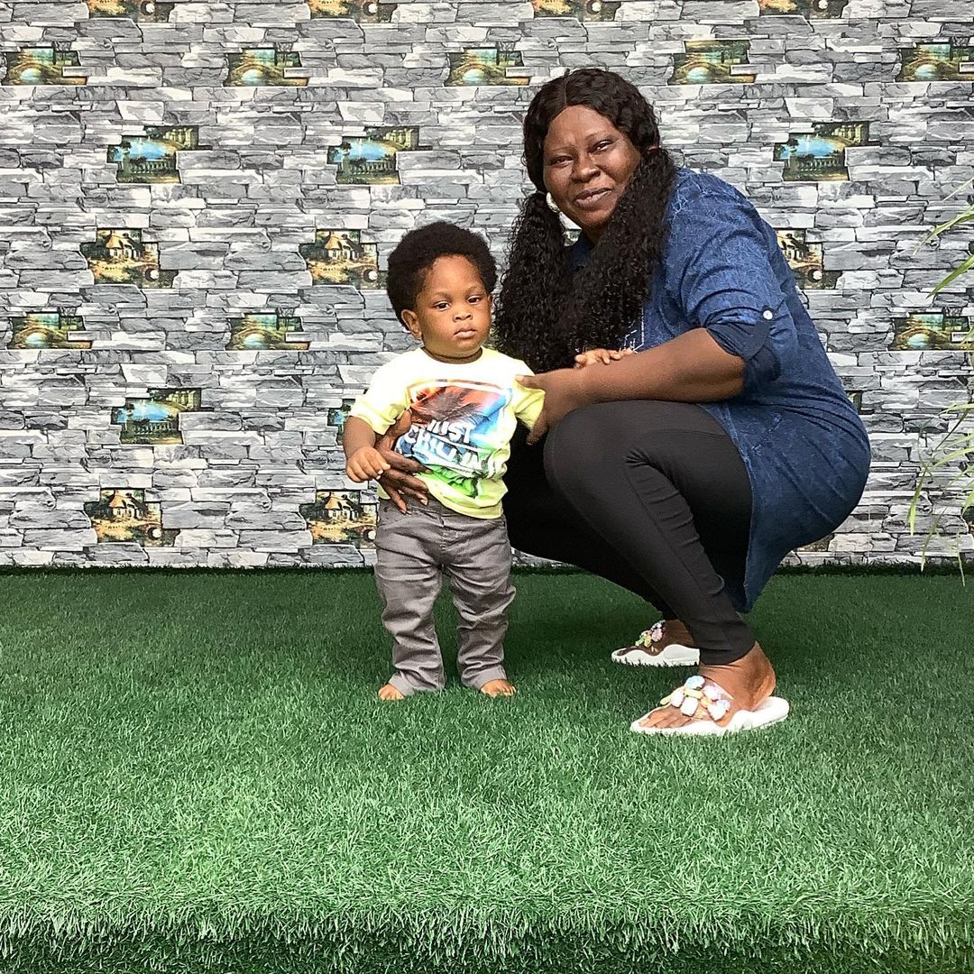 Pictures of Uche Nancy and Her Grandson, Cutemeeky