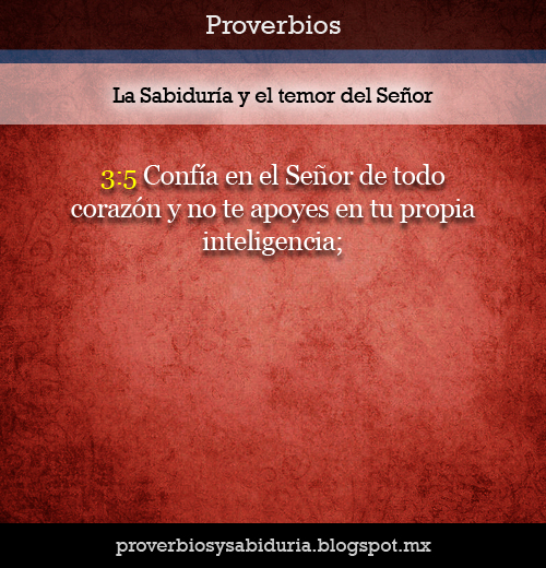 Proverbios y Sabiduría: Proverbios 3:5