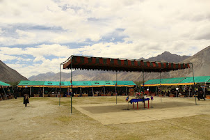 The main tent for the dance and cultural festival