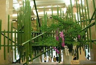 Artificial Green Bamboo Poles and Split Yellow Bamboo Poles