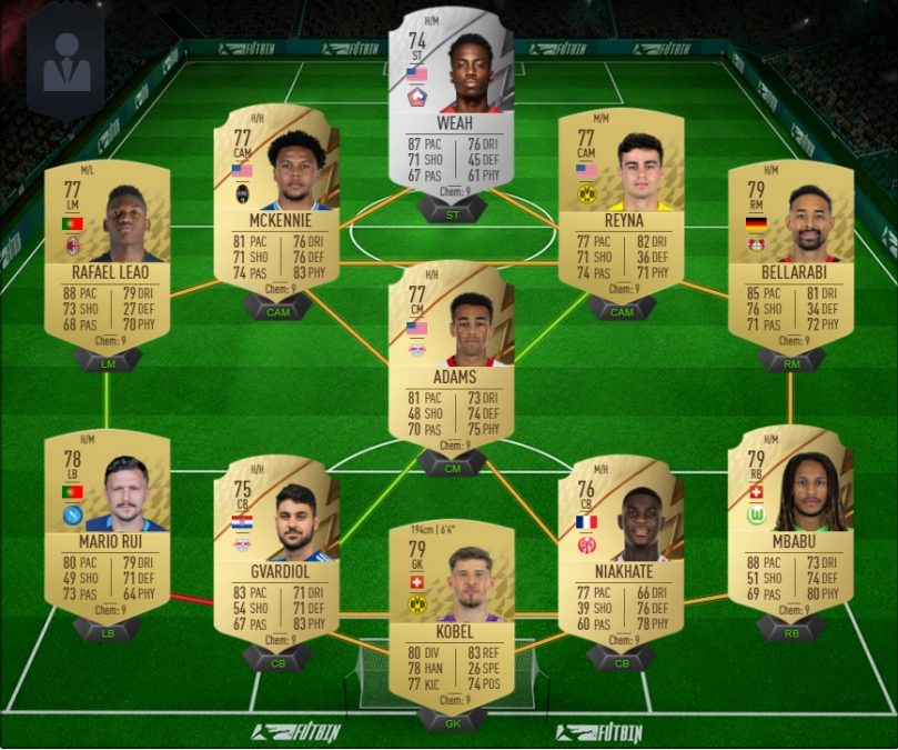Another example of FUT Starter Team