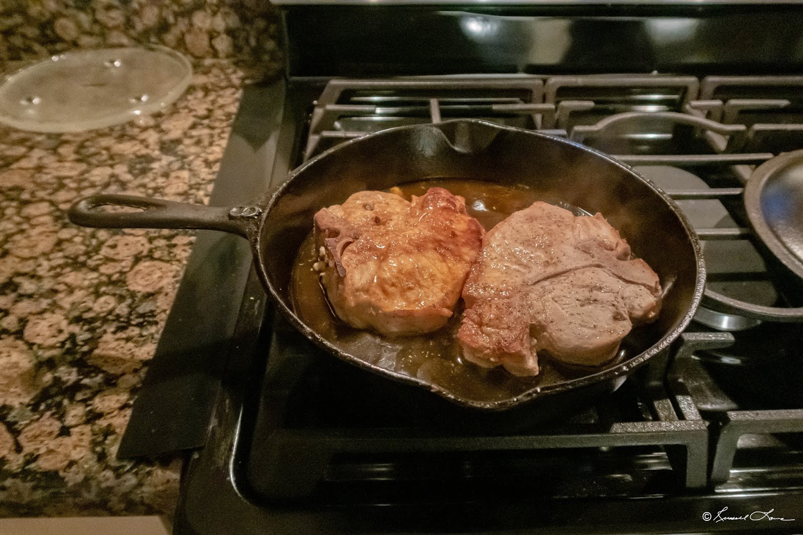 Russ' Culinary Adventures Pork Loin on the Blacklock Cast Iron Skillet