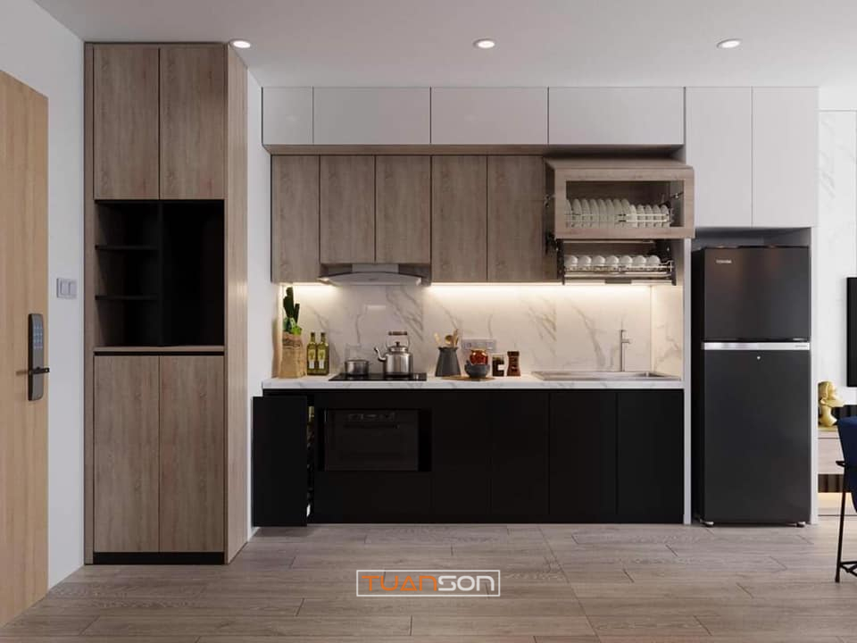 Thiết Kế Phòng Bếp Mẫu 5: Phong cách hiện đại trang nhã sang trọng Thiết Kế Phòng Bếp Mẫu 5: Phong cách hiện đại trang nhã sang trọng