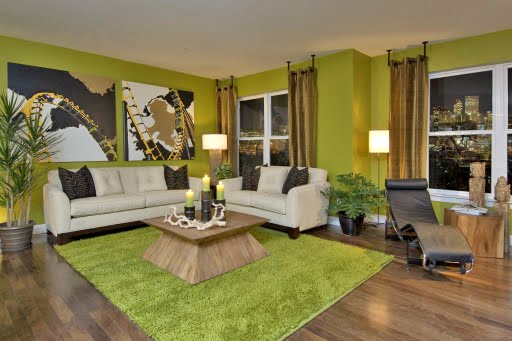 Diseño de salas en color verde | Ideas para decorar, diseñar y mejorar