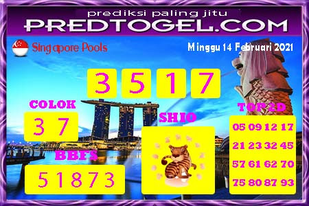 Pred Sgp Minggu 14 Februari 2021 Prediksi Togel Singapura Wap Top