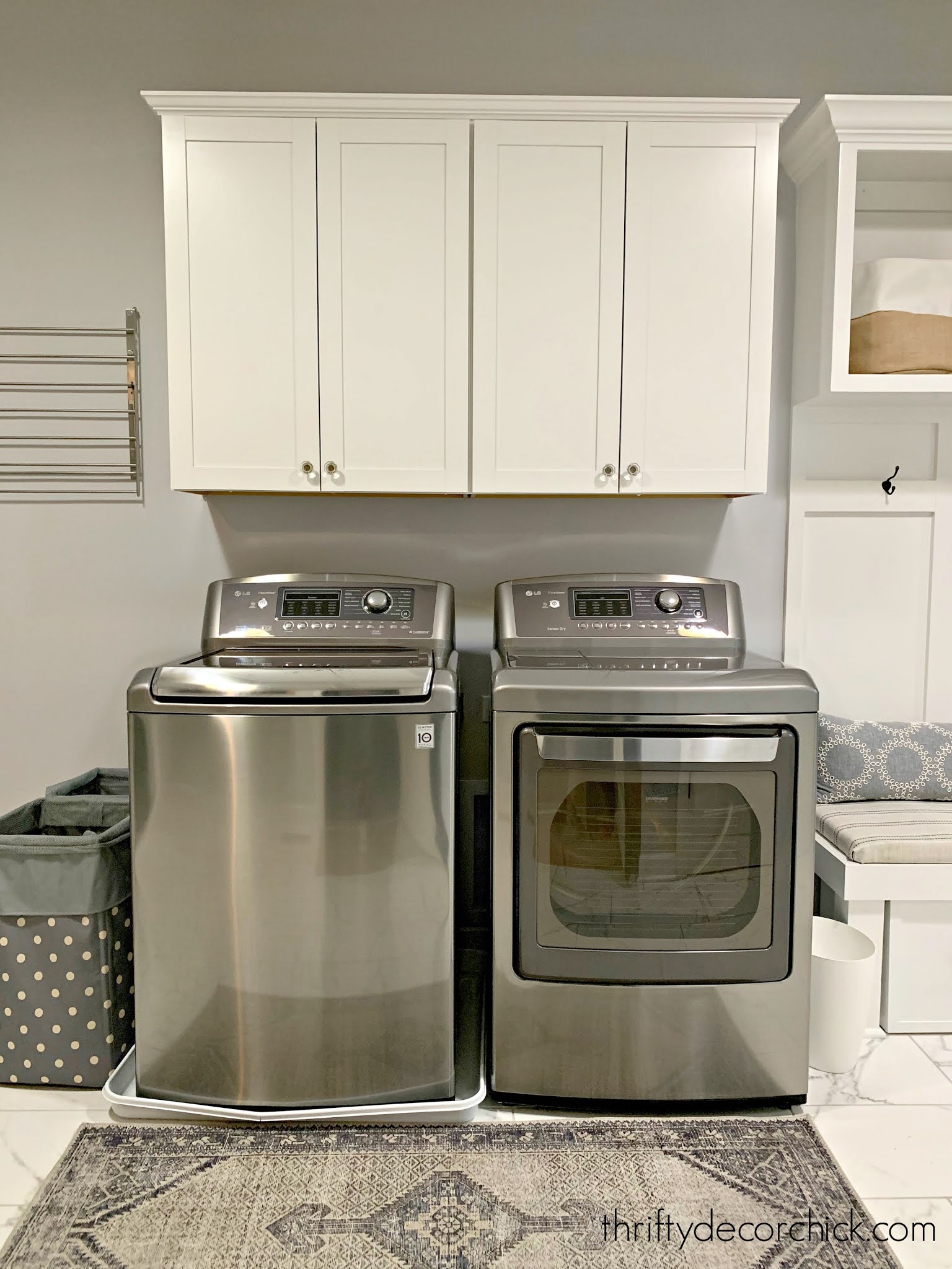 Organizing Our Small Laundry Room - The Homes I Have Made