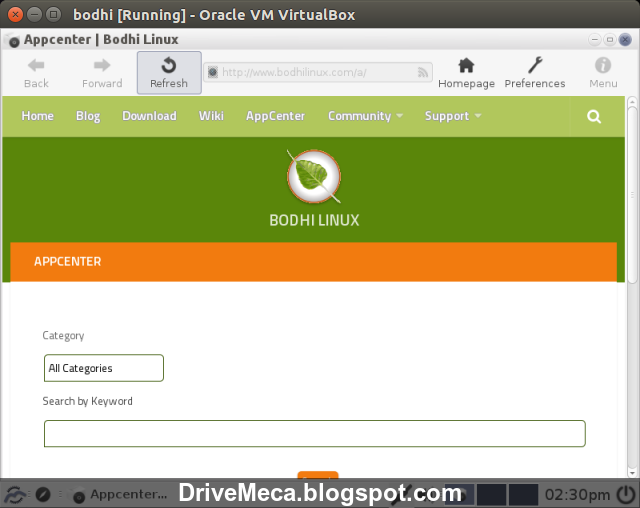 DriveMeca instalando Bodhi Linux paso a paso