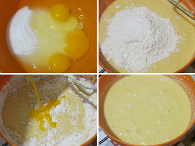 Мандариновый кекс с шоколадно-ореховой начинкой